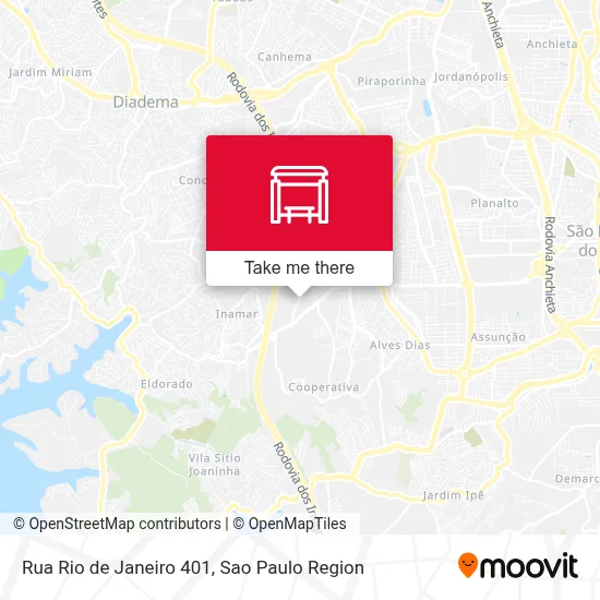 Rua Rio de Janeiro 401 map