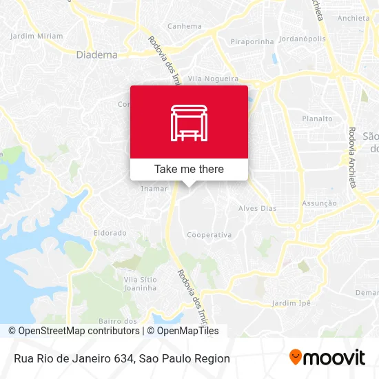Rua Rio de Janeiro 634 map