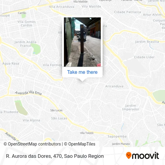 R. Aurora das Dores, 470 map