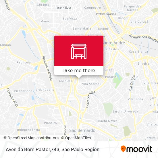 Avenida Bom Pastor,743 map