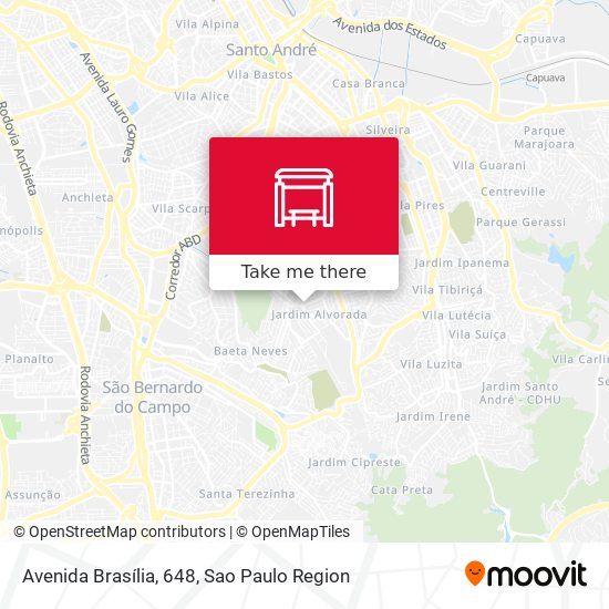 Avenida Brasília, 648 map