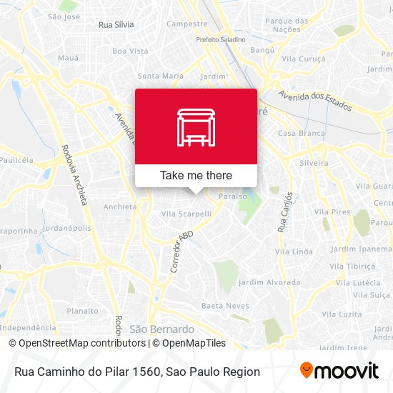 Rua Caminho do Pilar 1560 map