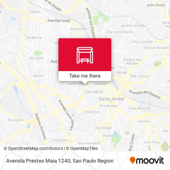 Avenida Prestes Maia 1240 map