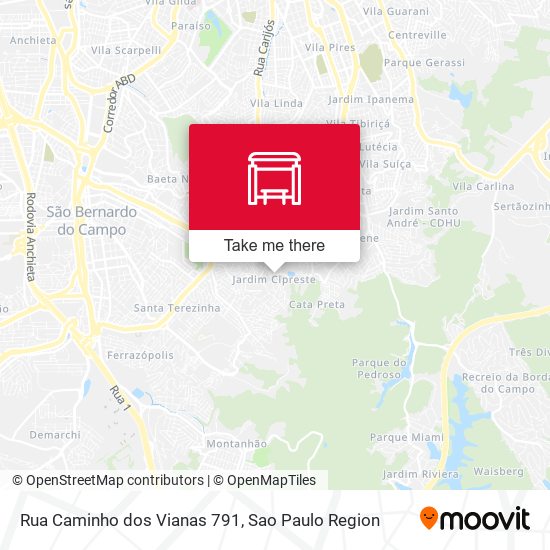 Rua Caminho dos Vianas 791 map