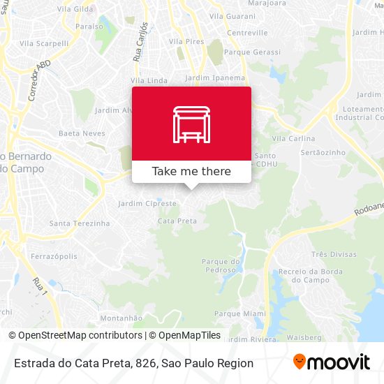 Estrada do Cata Preta, 826 map