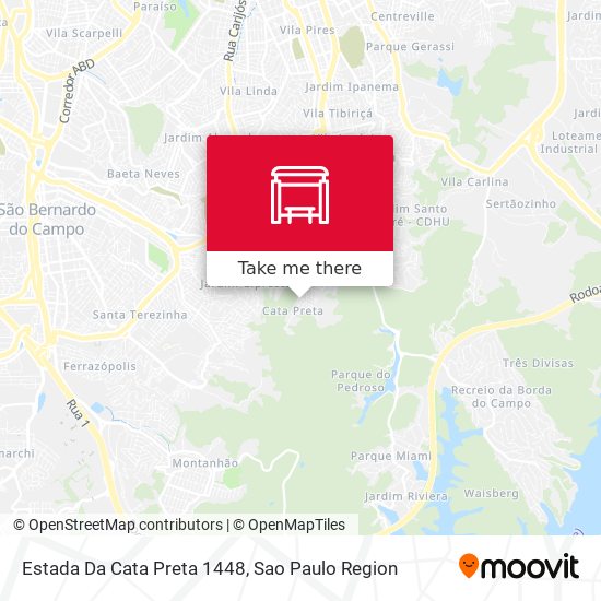 Estada Da Cata Preta 1448 map