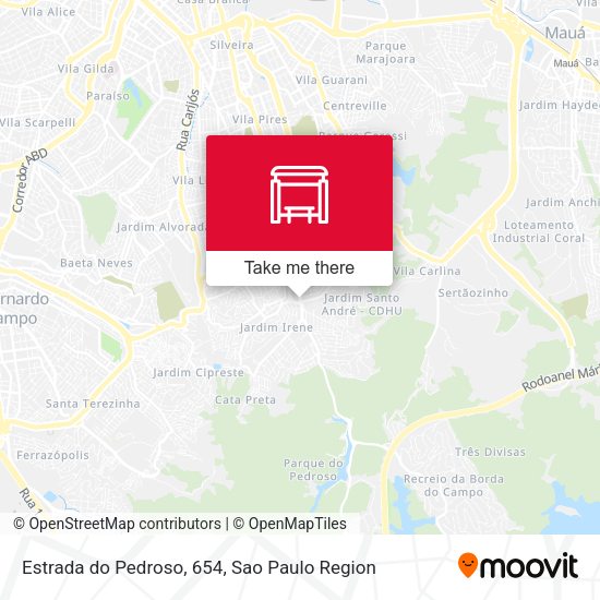 Estrada do Pedroso, 654 map