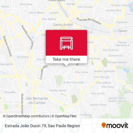 Estrada João Ducin 79 map
