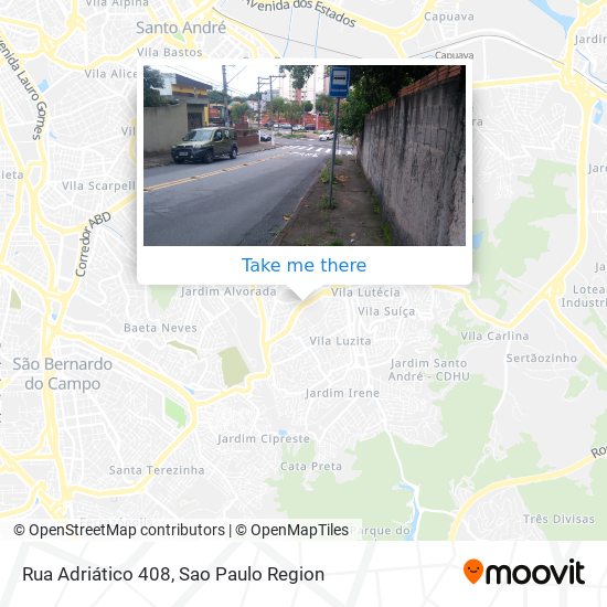Rua Adriático 408 map