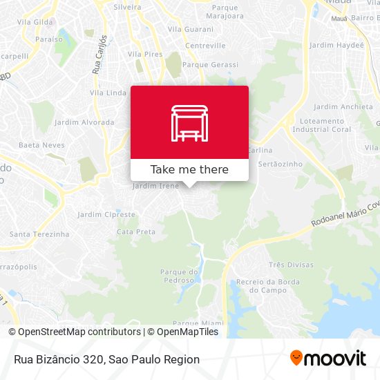 Rua Bizâncio 320 map