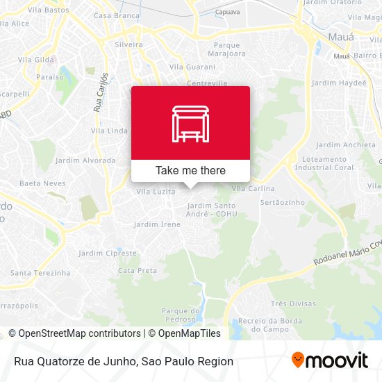 Rua Quatorze de Junho map