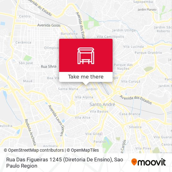 Mapa Rua Das Figueiras 1245 (Diretoria De Ensino)