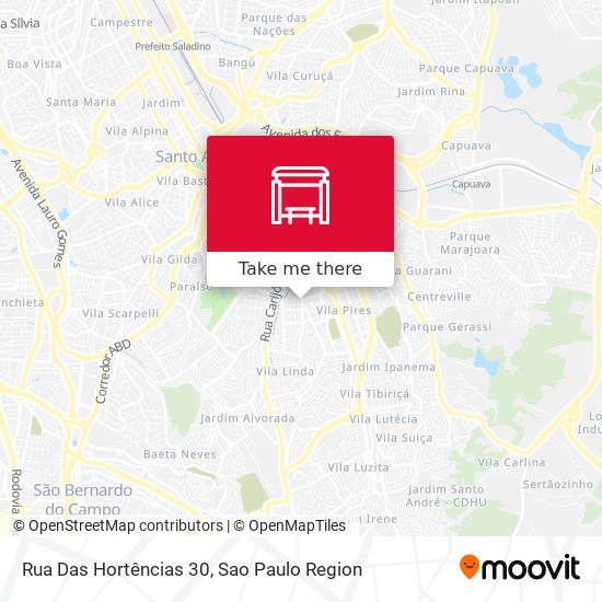 Rua Das Hortências 30 map