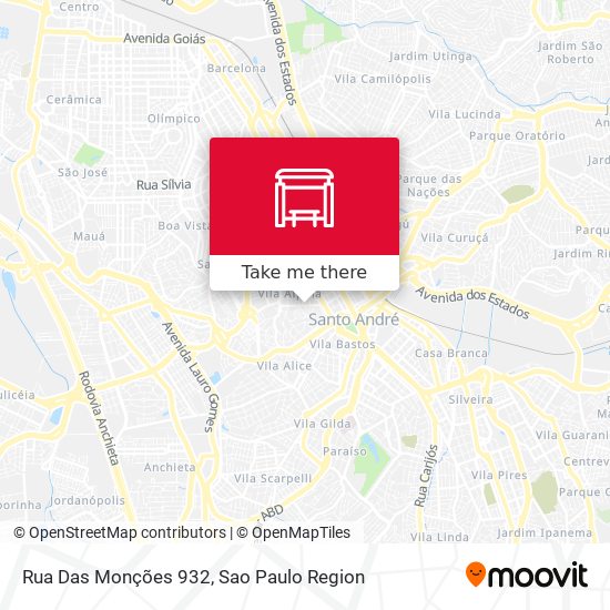 Rua Das Monções 932 map