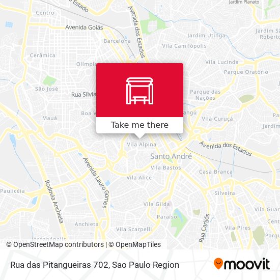 Rua das Pitangueiras 702 map