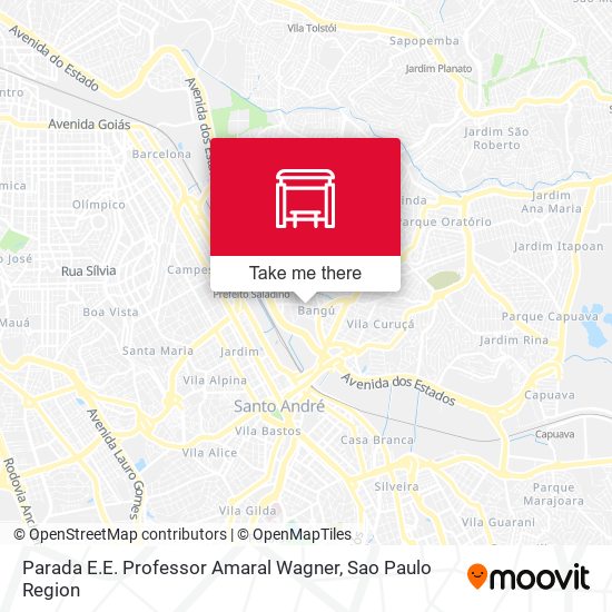 Parada E.E. Professor Amaral Wagner map