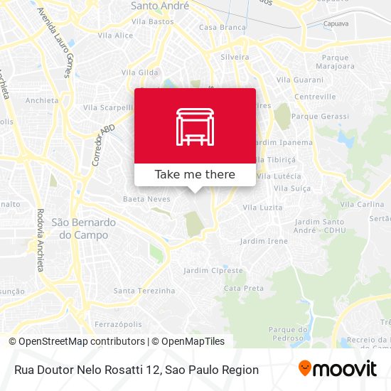 Rua Doutor Nelo Rosatti 12 map