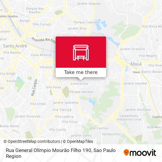 Rua General Olímpio Mourão Filho 190 map