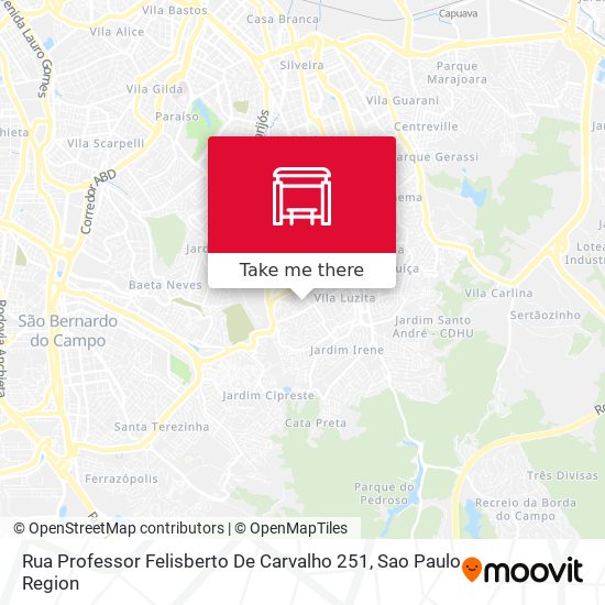 Mapa Rua Professor Felisberto De Carvalho 251