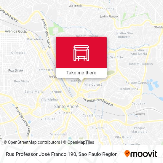 Rua Professor José Franco 190 map