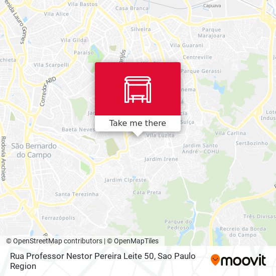 Rua Professor Nestor Pereira Leite 50 map