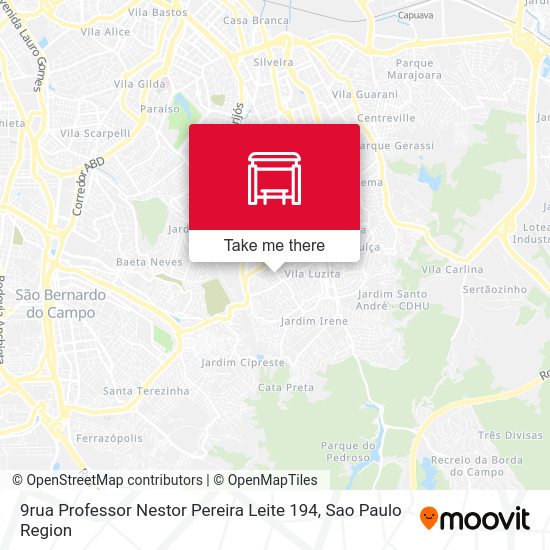 9rua Professor Nestor Pereira Leite 194 map