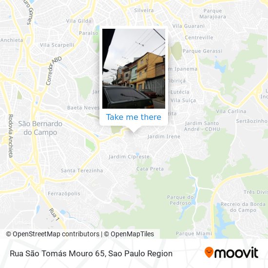 Rua São Tomás Mouro 65 map