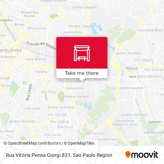 Rua Vitória Penna Giorgi 831 map