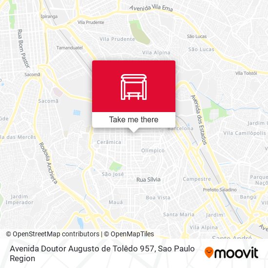 Avenida Doutor Augusto de Tolêdo 957 map