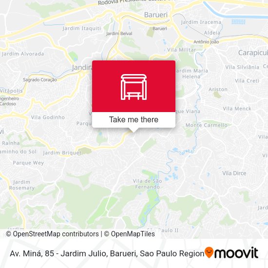 Av. Miná, 85 - Jardim Julio, Barueri map