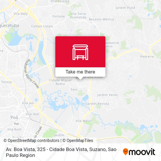 Av. Boa Vista, 325 - Cidade Boa Vista, Suzano map