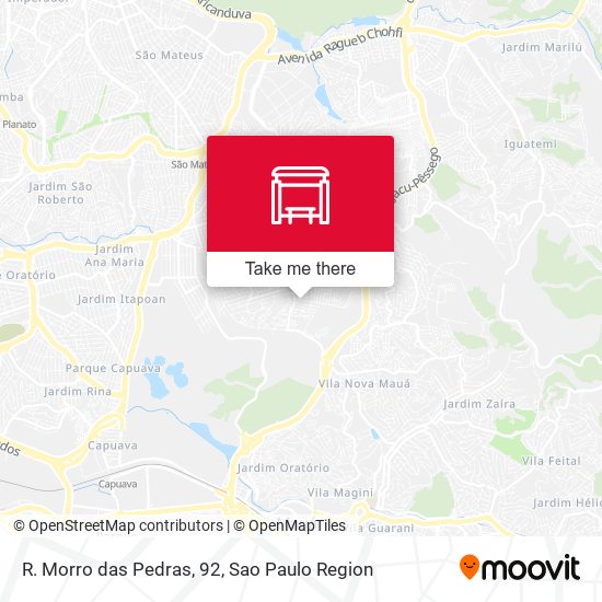 R. Morro das Pedras, 92 map