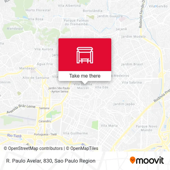 R. Paulo Avelar, 830 map