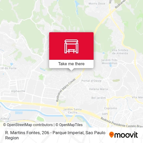 R. Martins Fontes, 206 - Parque Imperial map