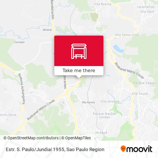 Estr. S. Paulo/Jundiaí 1955 map