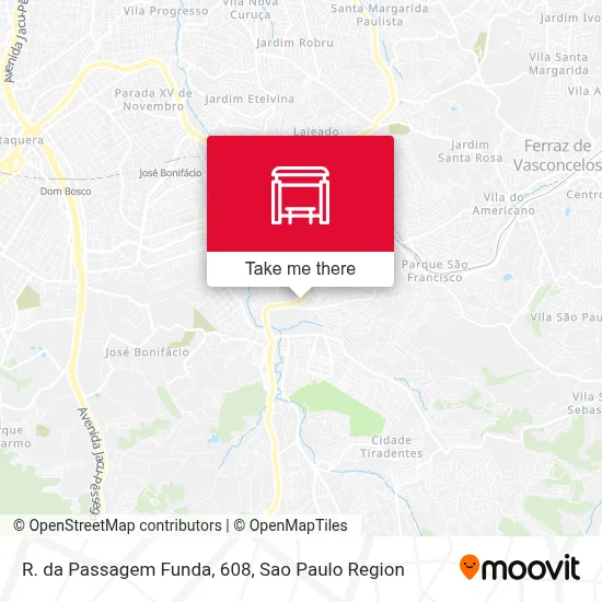 R. da Passagem Funda, 608 map