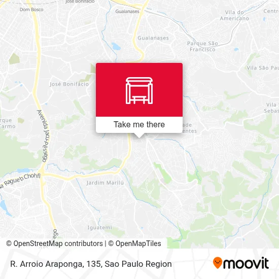 R. Arroio Araponga, 135 map