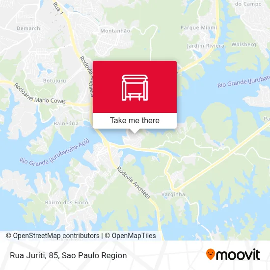 Rua Juriti, 85 map