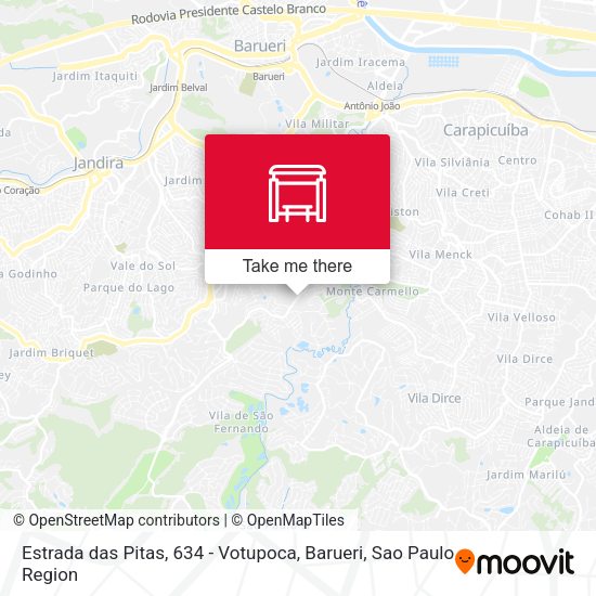 Estrada das Pitas, 634 - Votupoca, Barueri map