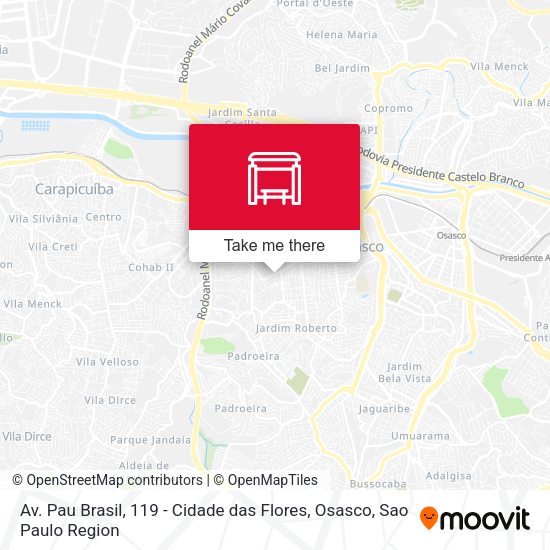 Av. Pau Brasil, 119 - Cidade das Flores, Osasco map