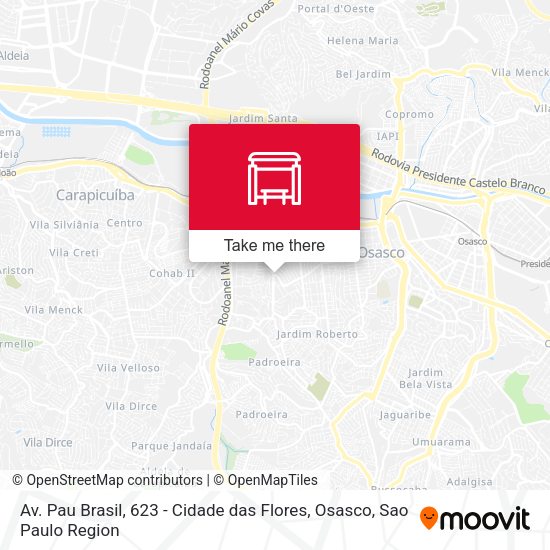 Av. Pau Brasil, 623 - Cidade das Flores, Osasco map