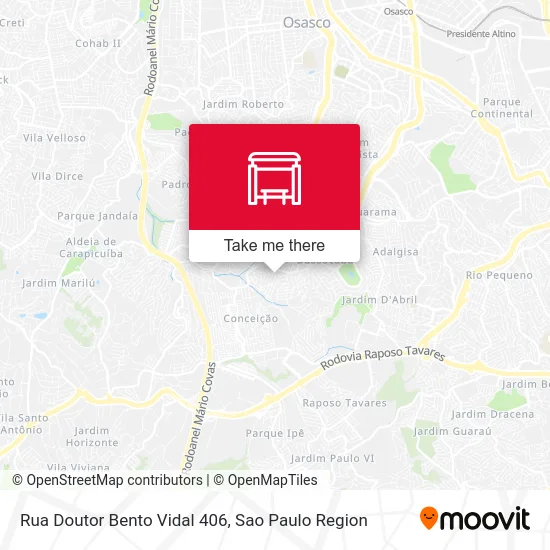 Rua Doutor Bento Vidal 406 map