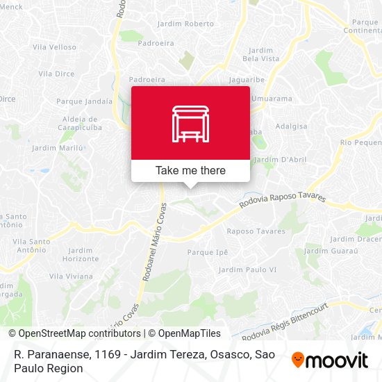 R. Paranaense, 1169 - Jardim Tereza, Osasco map