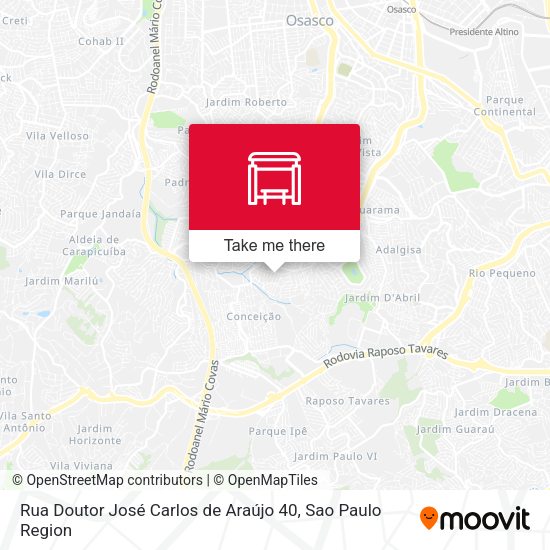 Rua Doutor José Carlos de Araújo 40 map