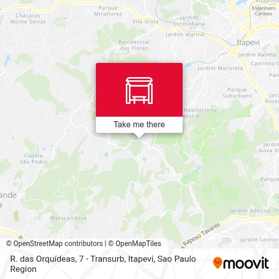 R. das Orquídeas, 7 - Transurb, Itapevi map