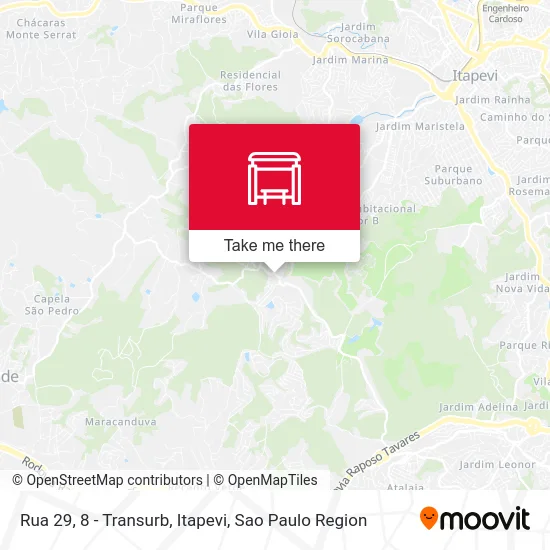 Rua 29, 8 - Transurb, Itapevi map
