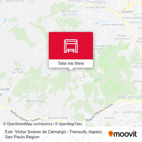 Estr. Victor Soares de Camargo - Transurb, Itapevi map