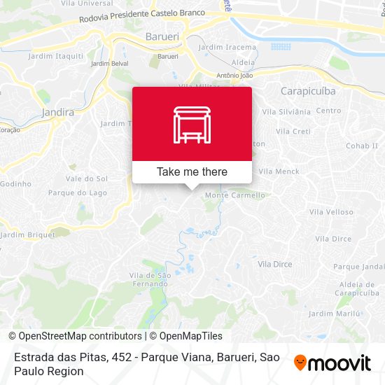 Estrada das Pitas, 452 - Parque Viana, Barueri map