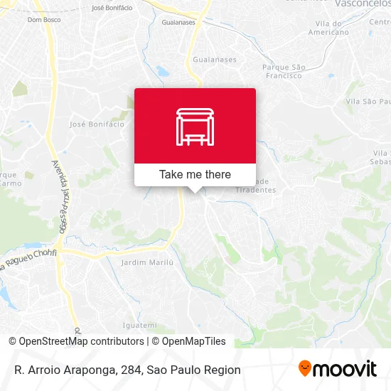 R. Arroio Araponga, 284 map