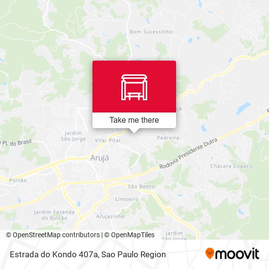 Estrada do Kondo 407a map
